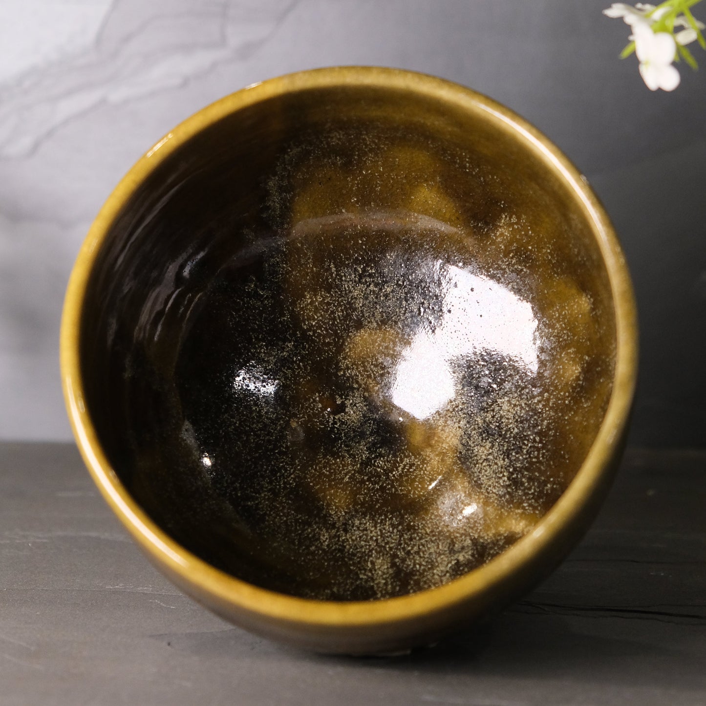 Jade Garden - Matcha bowl by Takekoshi Shoichiro