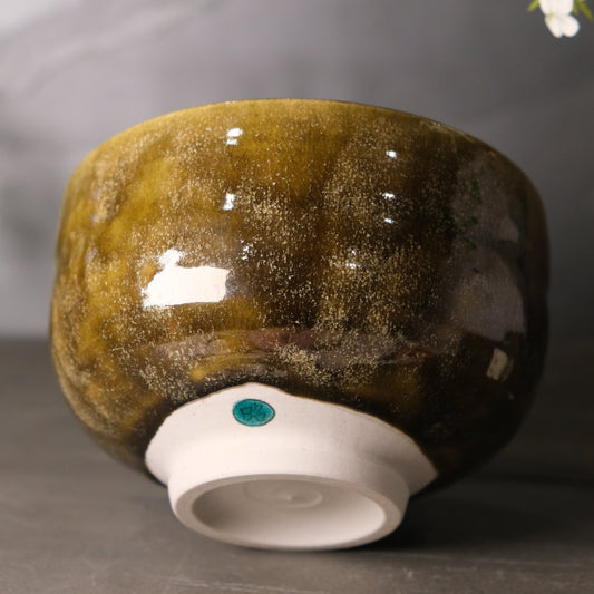 Jade Garden - Matcha bowl by Takekoshi Shoichiro