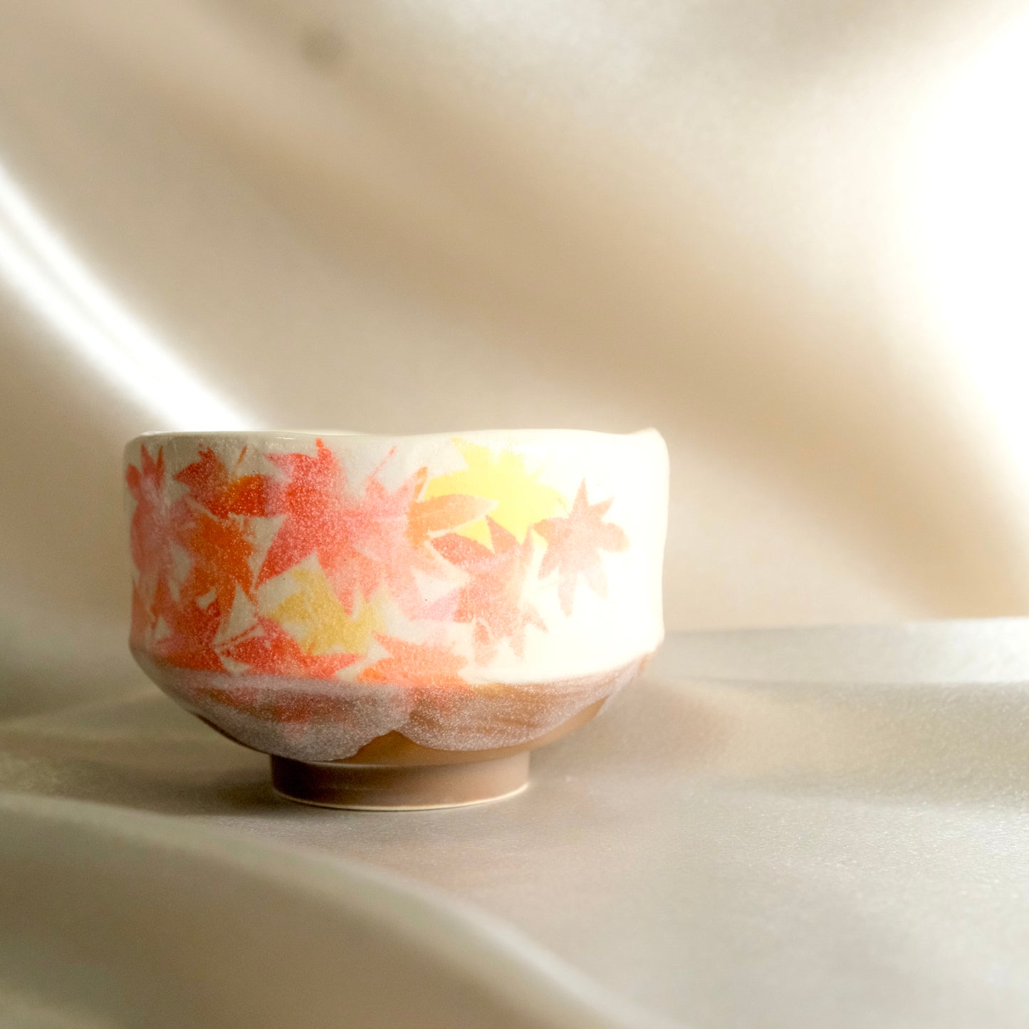 Crimson Maple (Momiji) – Mini Matcha Bowl