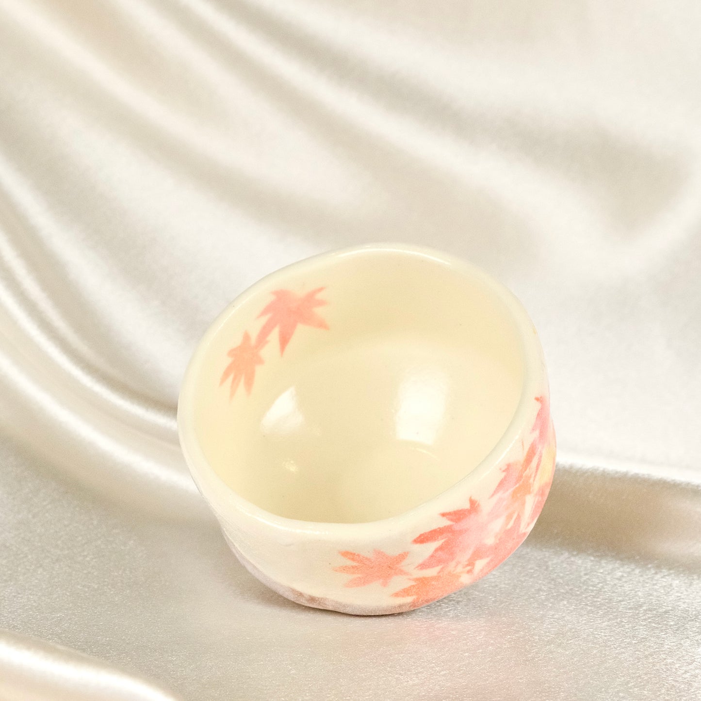 Crimson Maple (Momiji) – Mini Matcha Bowl