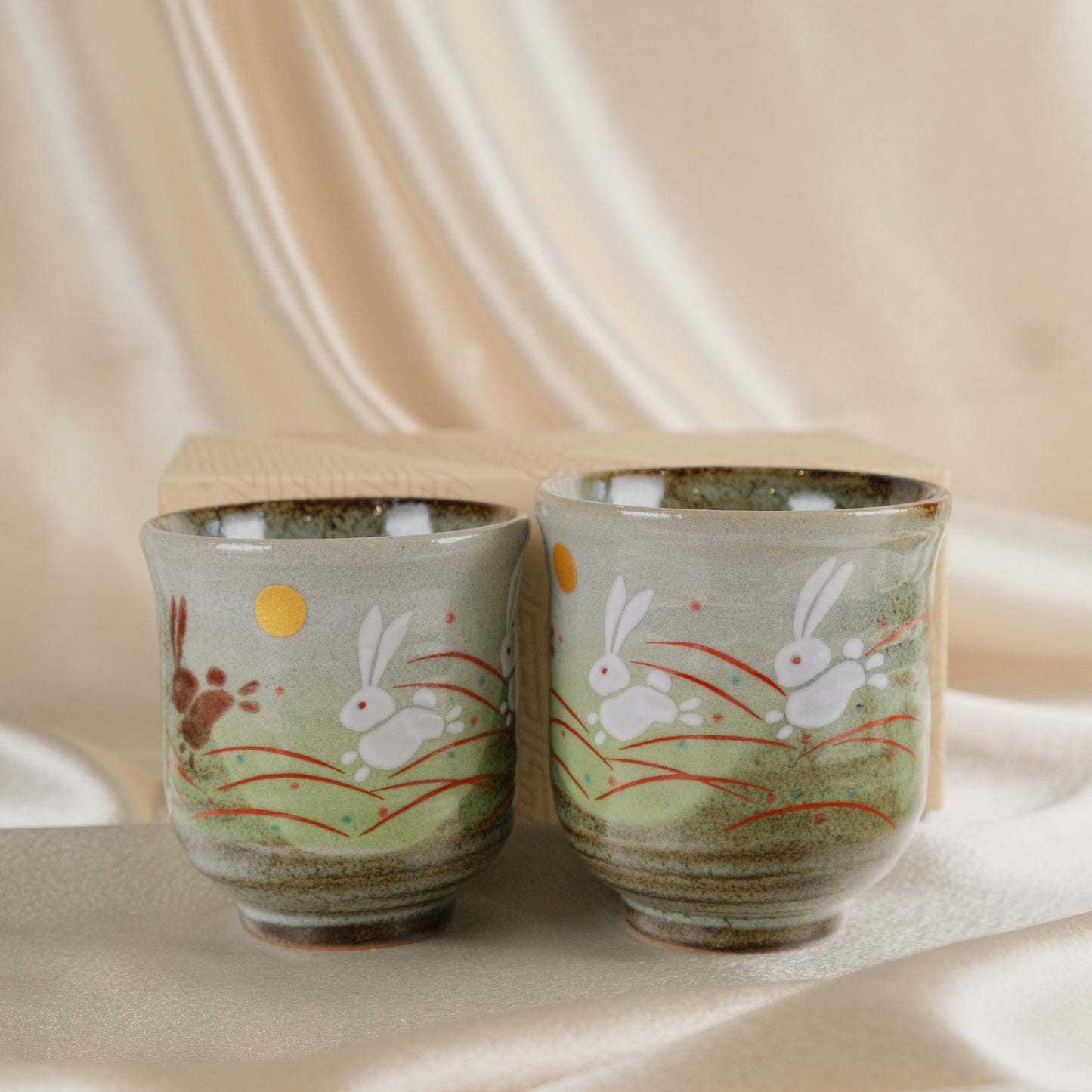 Moonhill Harmony - Couple Tea cup by Kutani