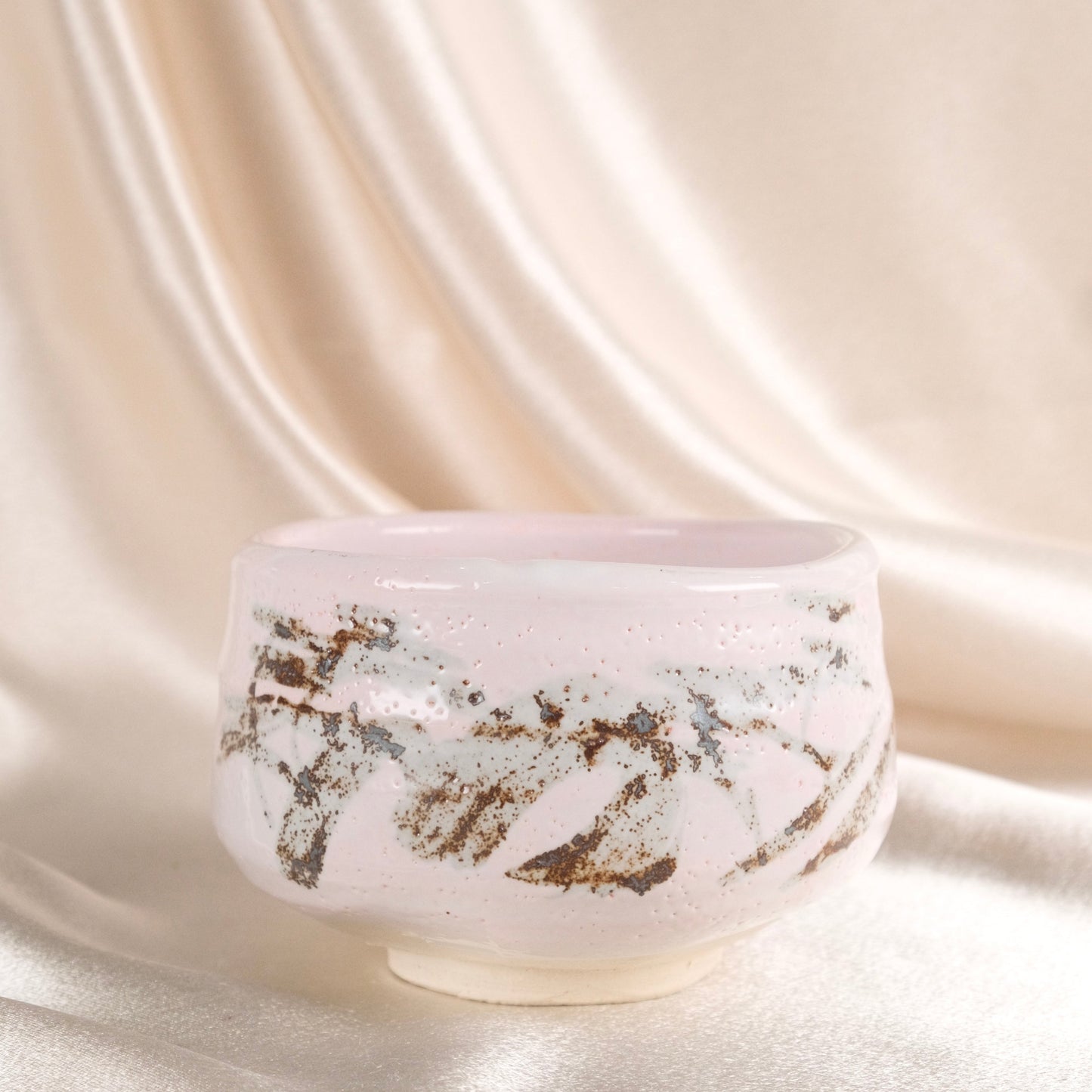 Sakura Shino - Matcha Bowl by Mino Ware