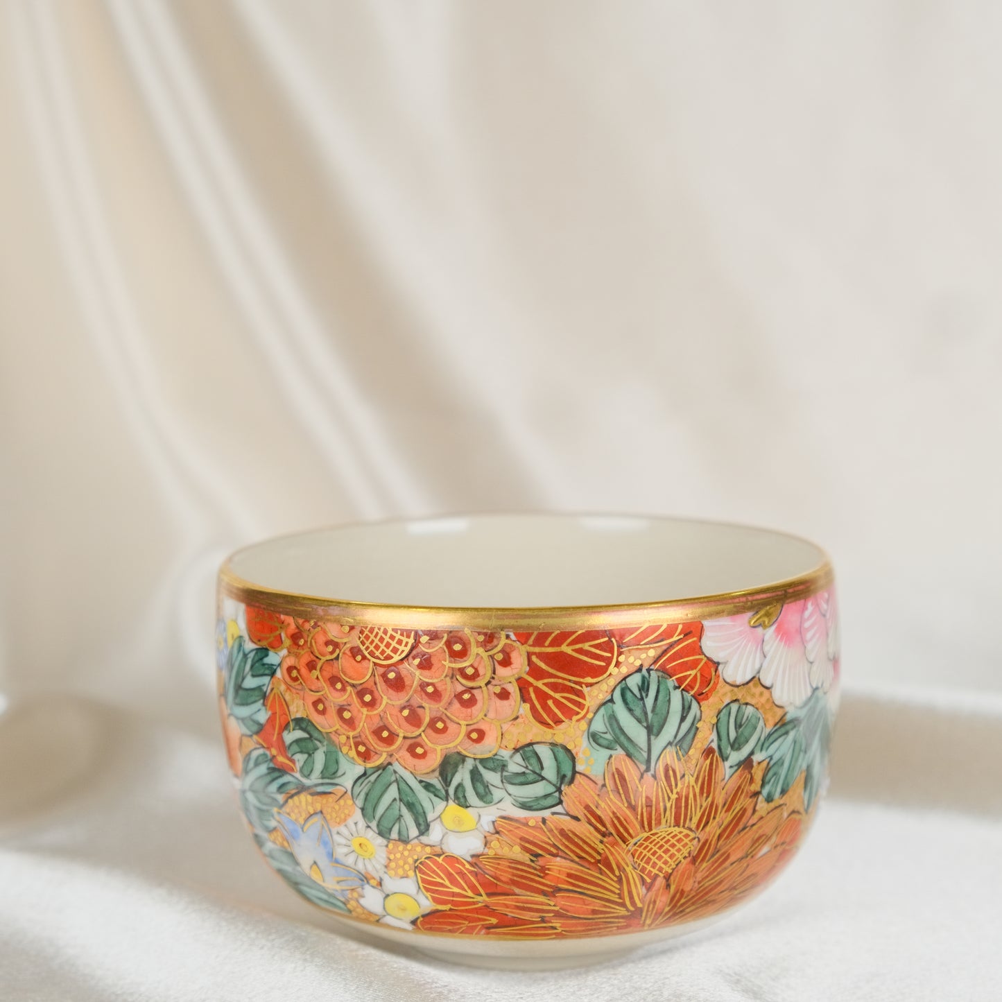 Peony Garden - Matcha bowl by Kosen