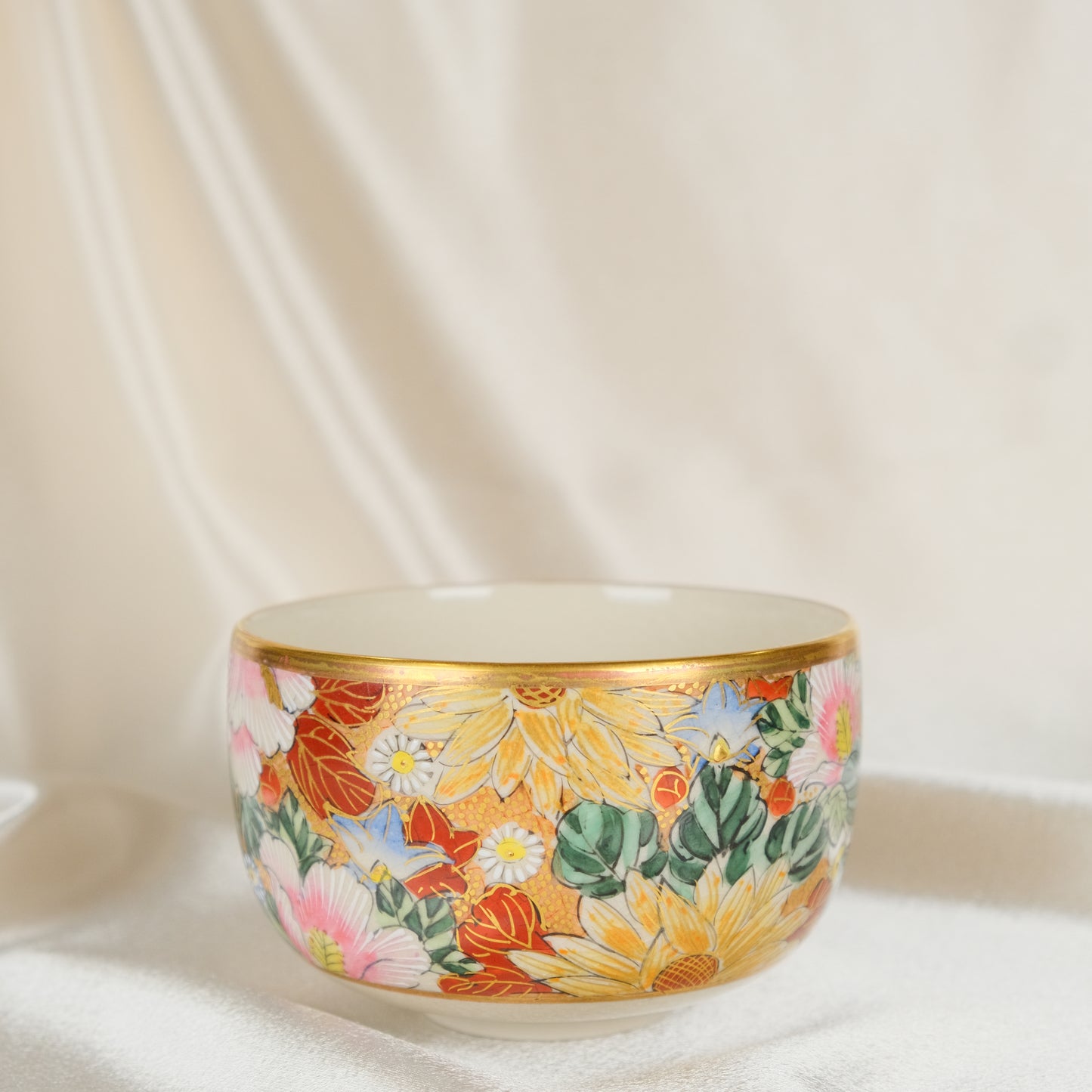 Peony Garden - Matcha bowl by Kosen