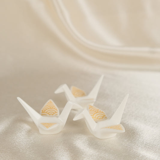 Golden Crane - Matcha Scoop (Chashaku) Rest