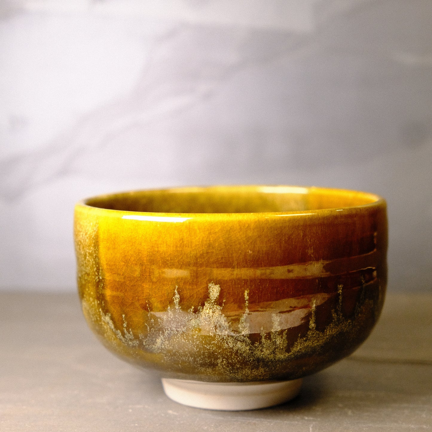 Jade Garden - Matcha bowl by Takekoshi Shoichiro